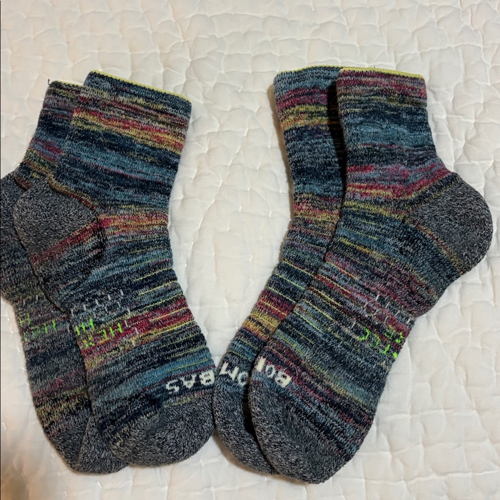 2 pairs Bombas Socks - LARGE